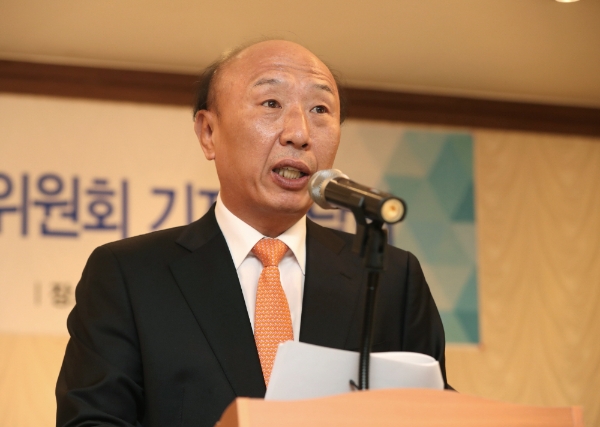 이해선 한국거래소 시장감시위원장이 1월 24일 한국거래소 시장감시본부 기자간담회에서 인사말을 하고 있다.