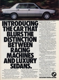 1980년대 BMW 5시리즈 자동차 광고