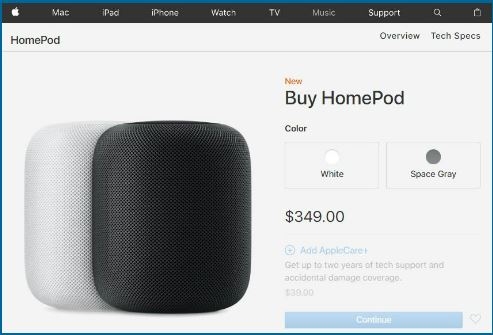 애플이 최근 출시한 '홈팟'의 판매가격이 379달러인데, 일반 수리비용은 279달러인 것으로 알려졌다.