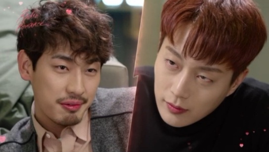 13일 방송되는 KBS2 월화드라마 '라디오 로맨스' 5회에서는 지수호(윤두준)와 이강(윤박)이 라디오 생방송 첫방을 앞두고 의견 차이로 팽팽한 기싸윰을 벌이는 장면이 그려진다. 사진=KBS 영상 캡처