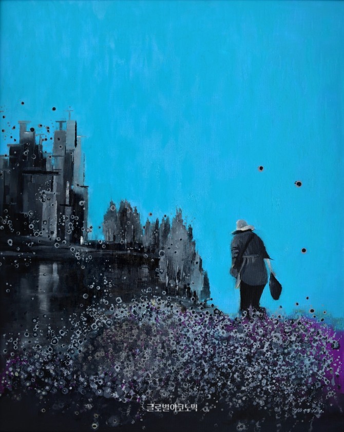 김영자 작 '나의 여행', 90.9×72.7cm  oil on canvas, 2016