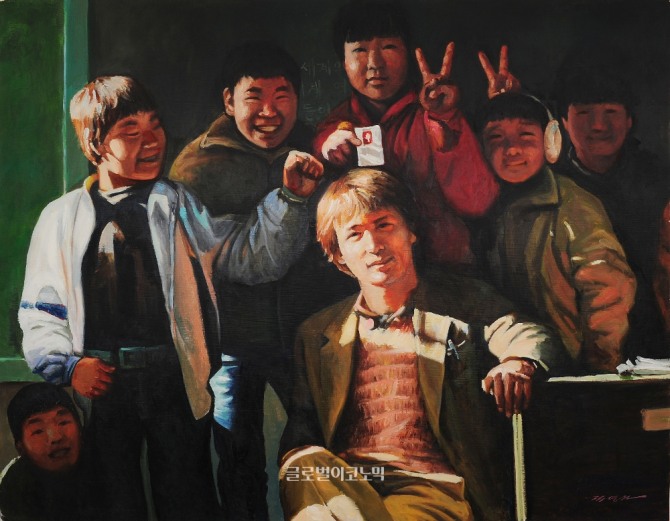 김영자 작 '행복바라기-그 겨울햇살', 116.8×91.0, oil on canvas, 1984