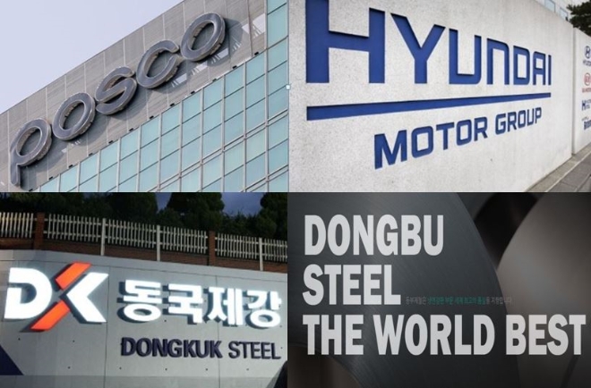 한국의 판재류 메이저 4개 사가 3월과 4월 반영으로, 열연 및 냉연도금제품 인상을 추진하고 있다.
