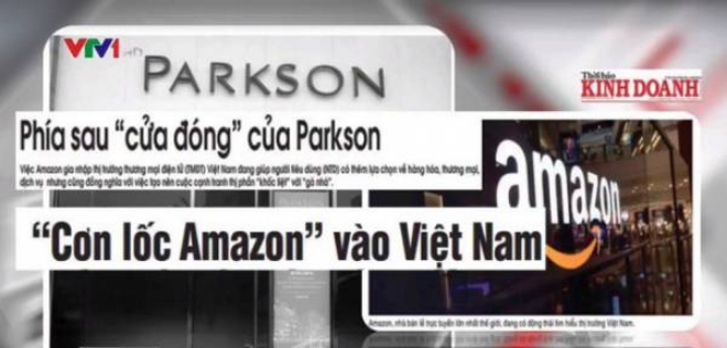 베트남 시장에서 백화점 '팍슨(Parkson)'은 닫히는 문으로, '알리바바''텐센트''아마존(Amazon)'은 열리는 문으로 설명할 수 있다. 자료=xaluan