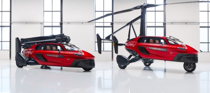 네덜란드 팔-V가 공개한 헬리콥터와 자동차를 결합한 '리버티'(Liberty).