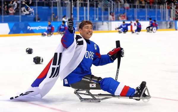 장애인 아이스하키 국가대표팀이 동메달을 획득했다. 사진=인스타그램. 
