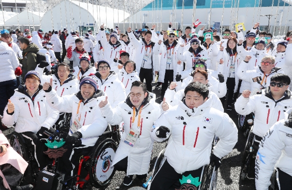 2018 평창 동계패럴림픽 참가 대한민국 선수단/뉴시스