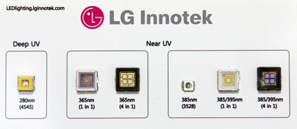 LG이노텍 UV LED 패키지 제품. 사진=LG이노텍.