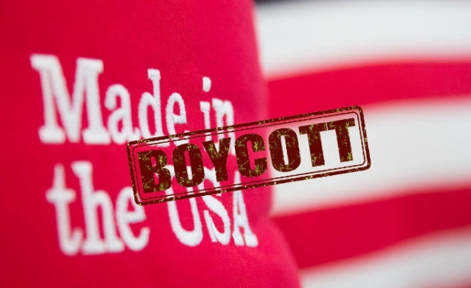 중국의 인터넷상에 미국 제품의 보이콧을 독려하는 게시물이 등장하기 시작했다. 자료=글로벌이코노믹