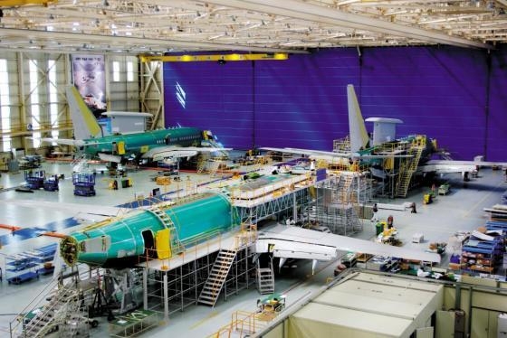 한국항공우주산업(KAI)사천 공장에서 보잉 737를 조기경보기로 개조개령하고 있다. 사진=한국항공우주산업