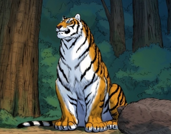 이상규 작가의 토요 웹툰 '호랑이 형님' 주인공 산군.