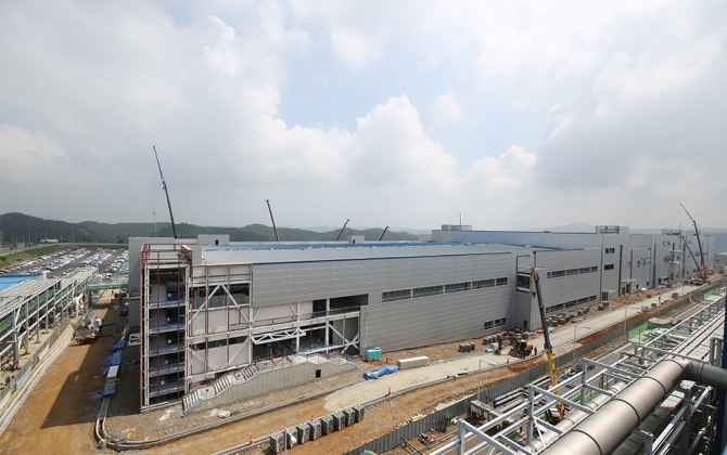  SK이노베이션 충남 서산 배터리 공장. 