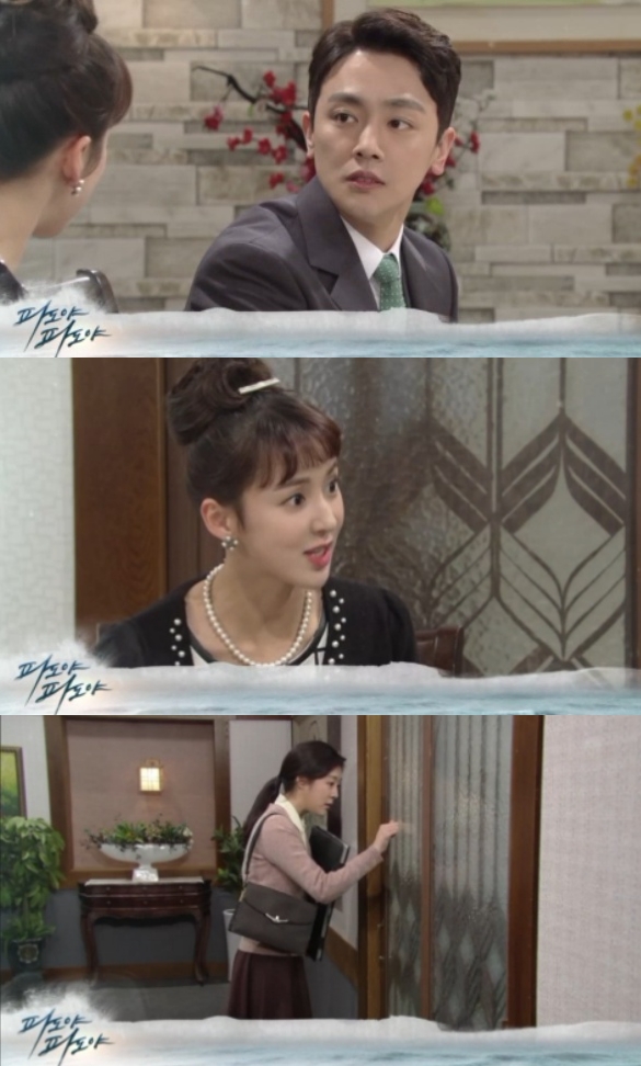 30일 오전 방송되는 KBS2 tv소설 '파도야 파도야' 54회에서는 오정훈(장재호)이 마침내 아내 황미진(노행하)의 재봉사로 일하고 있는 첫사랑 엄순영(서하 분)과 재화를 앞둬 긴장감을 고조시킨다. 사진=KBS 영상 캡처