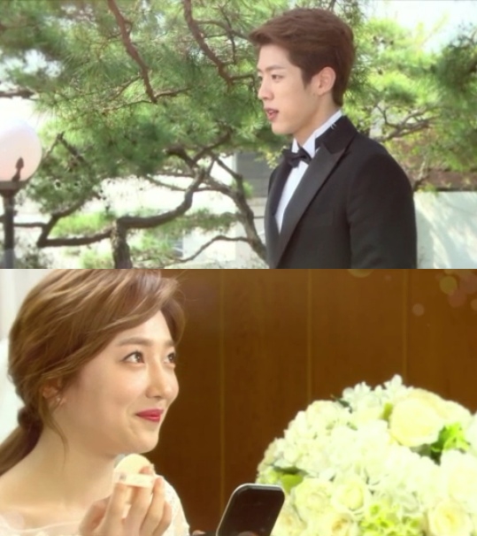 종영을 하루 앞둔 3일 오후 방송되는 KBS1TV 일일드라마 '미워도 사랑해' 119회에서는 홍석표(이성열)와 길은조(표예진)이 결혼식을 올리는 화기애애한 장면이 그려진다. 사진=KBS 영상 캡처