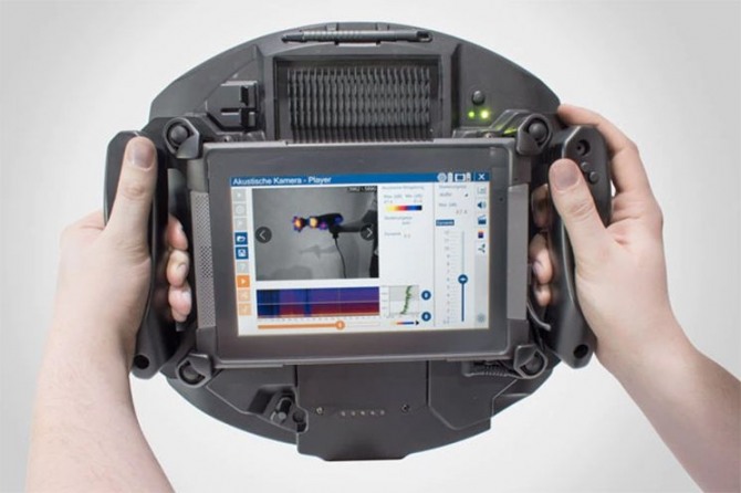 독일 스타트업 사운드캠이 출시한 소리를 시각화하는 특수카메라 '사운드캠'.