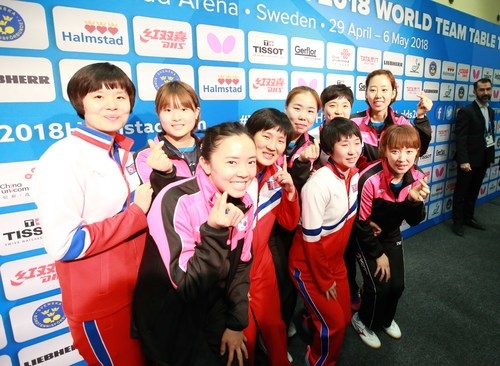 KBS가 남북 단일팀 여자 탁구경기를 생중계한다. 사진=뉴시스