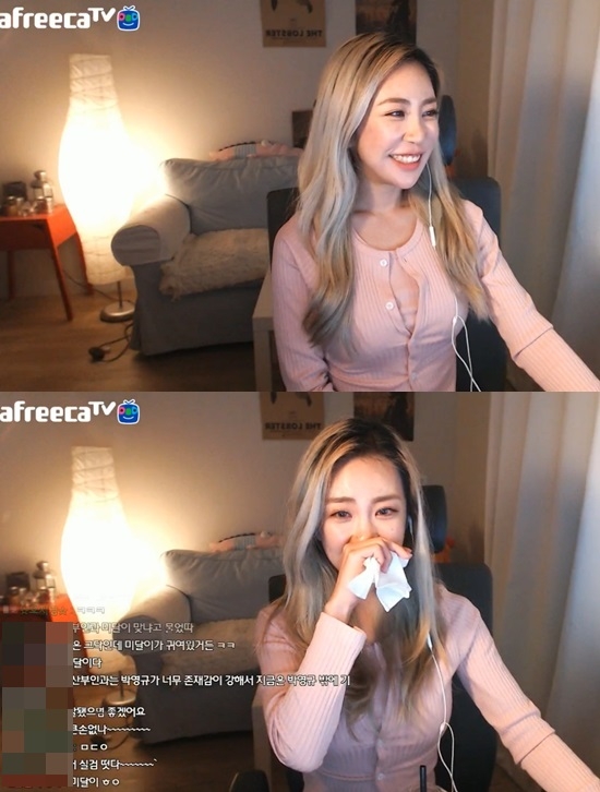 '미달이' 김성은이 BJ로 변신해 근황을 전했다. 사진=아프리카TV