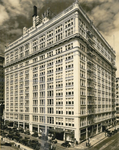 오리건, 포틀랜드에 있는 메이시 백화점 건물의 1932년 모습