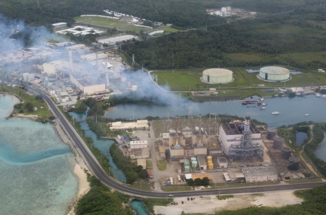 미국 괌 전력청(GPA)이 하몬 지역에서 운영하고 있는 디젤 발전소. 사진=GPA