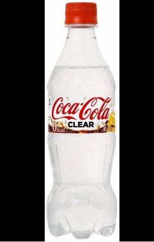 일본에서 기획하고 미국에서 제품을 개발한 '코카콜라 클리어'. 콜라 고유의 특징인 캐러맬 색상이 빠지고 투명해졌다.