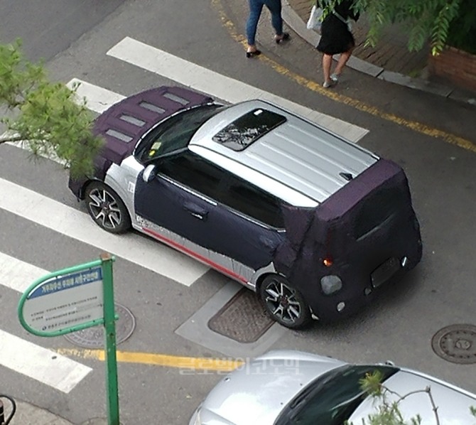 가아차 쏘울이 서울 도심에서 주행 중 포착됐다. 