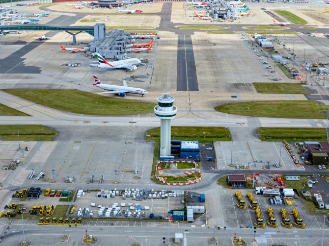 영국에서 두 번째로 큰 런던 개트윅Gatwick) 공항 항공사진. 자료=개트윅