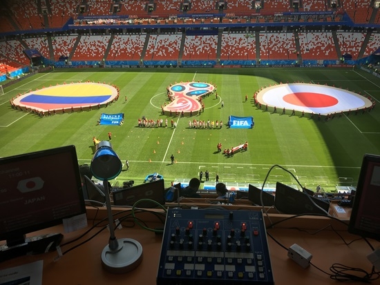 콜롬비아와 일본의 월드컵 1차전 경기를 박지성X배성재 콤비가 현장 생중계한다. 사진=SBS