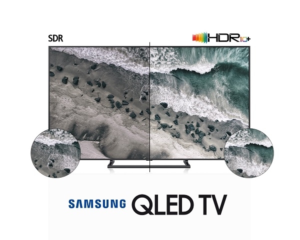 'HDR10+'가 적용된 삼성 QLED TV. 사진=삼성전자.