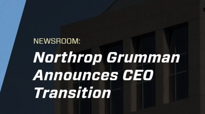 미국 전투기 생산업체  노스럽 (Northrop) 사상 첫 여성 CEO 발탁…뉴욕증시 다우지수 환호