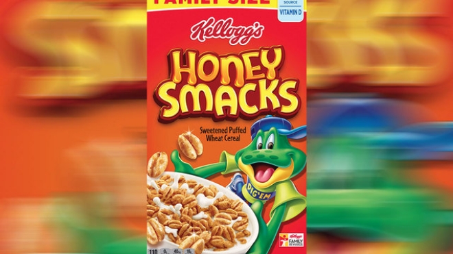 켈로그(Kellogg)의 허니스맥(Honey Smacks)이 6월 FDA의 리콜 명령 이후에도 매장에서 버젓히 판매되고 있는 것으로 나타났다. 자료=켈로그