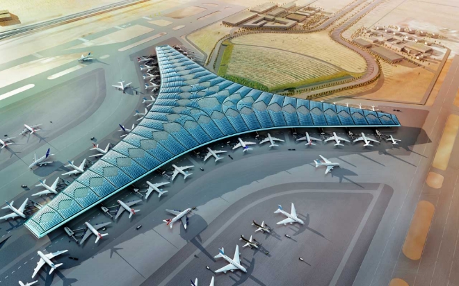 개발중인 쿠웨이트 국제공항 조감도. 