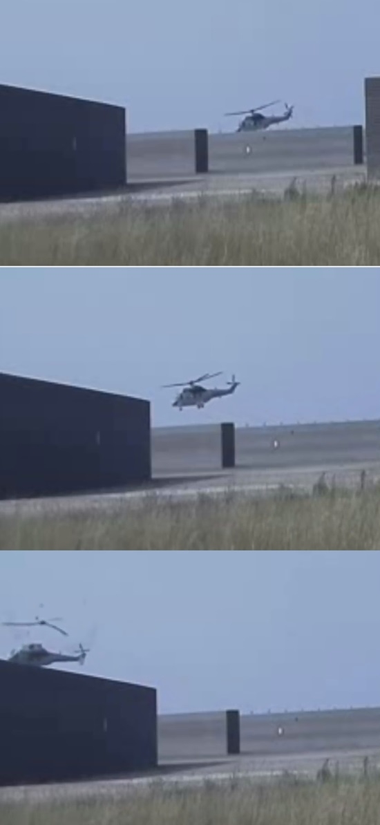 해병대 헬기 추락사고 당시 CCTV 영상이 공개됐다. 사진=동영상 캡처