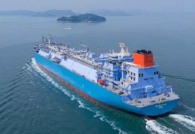 대우조선해양 LNG(액화천연가스) 운반선. 사진=대우조선해양