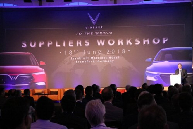 빈패스트가 프랑크프루트에서 주체한 '공급자 워크숍(Suppliers Workshop)'에 세계적인 부품업체들이 참여해 뜨거운 관심을 보였다.