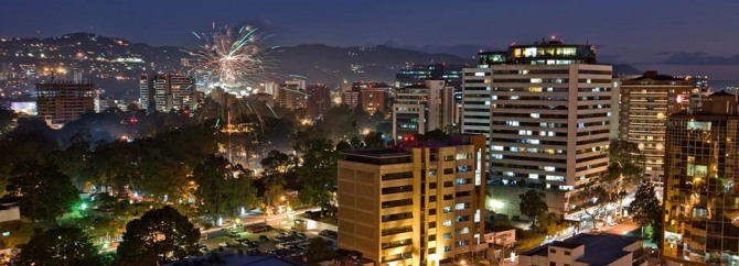 과테말라의 수도 과테말라시의 야경. 사진=주한 과테말라 대사관