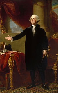 미국 초대 대통령 조지 워싱턴 초상화.