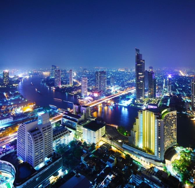 태국의 수도 방콕의 야경. 자료=글로벌이코노믹