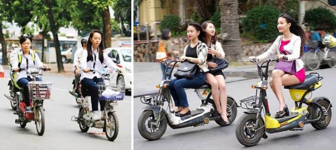 하노이시에서 전기자전거가 오토바이처럼 관리가 강화된다.