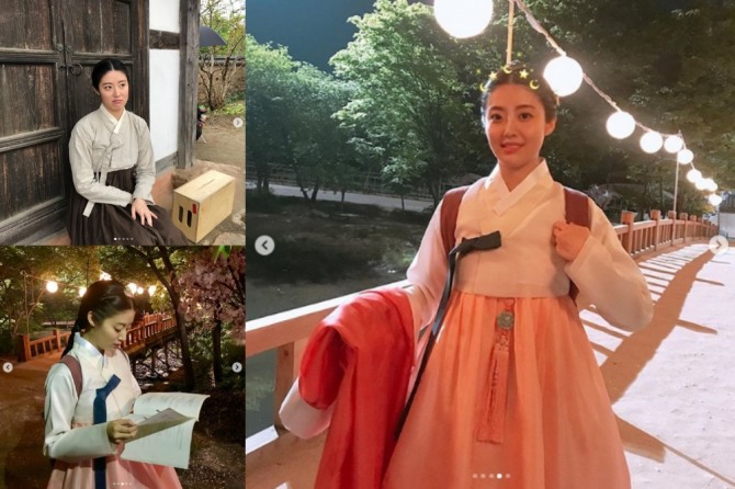 tvN 월화드라마 '백일의 낭군님'에서 여주로 활약하는 배우 남지현이 극중 신분을 숨긴 홍심과 원래 정체인 윤이서로 분장한 반전 매력이 담긴 사진을 지난 11일 공개해 시선을 사로잡았다. 사진=남지현 인스타그램 캡처