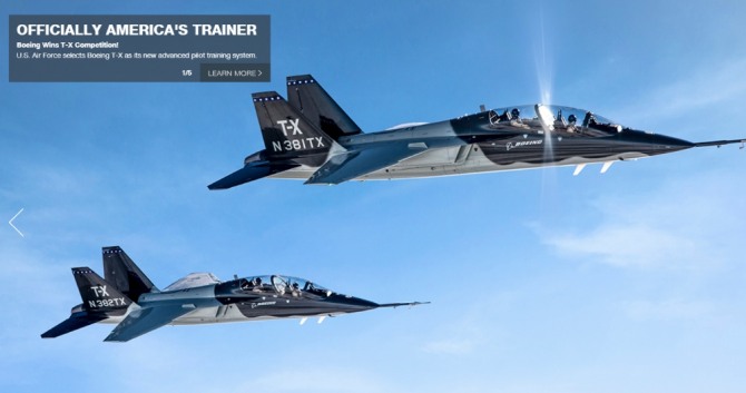 미국 국방부와 공군은 최근 미국 공군의 차기 고등훈련기(APT:Advanced Pilot Training) 교체 사업 기종 선정에서 보잉(미국)과 사브(스웨덴) 컨소시엄을 우선협상 대상자로 선정했다고 발표했다. 