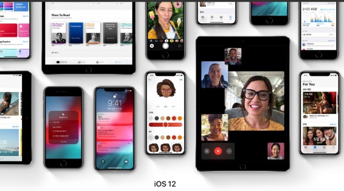 애플 단말기용 OS 최신 버전인 'iOS12‘에서 해킹 취약점이 발견됐다. 자료=애플