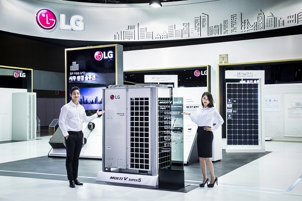 '2018 대한민국 에너지대전'에 마련된 LG전자의 전시 부스. 사진=LG전자. 