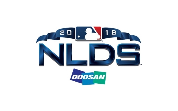 두산-MLB NLDS 결합 로고. 사진=두산