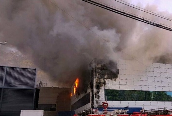 경북 구미의 한 공장에서 화재 사고가 발생했다. 사진=뉴시스