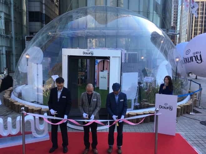 한국P&G 다우니는 ‘다우니 야생화 돔’을 열며 야생화보호 캠페인의 시작을 알렸다. 사진=김형수 기자