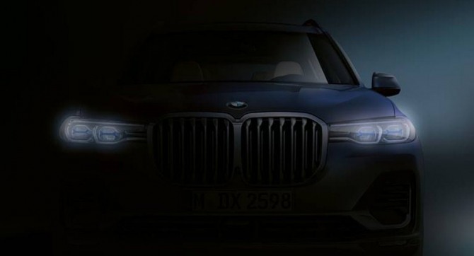 BMW가 SUV X7 티저 이미지를 공개했다. 