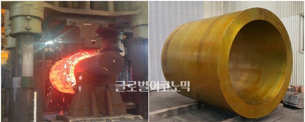 한국철강은 핵폐기물 운반 및 저장을 위한 단조제품 'CASK'의 소재 개발에 성공했다. 사진=한국철강