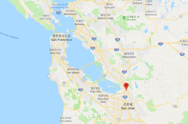 애플이 대규모 공간을 임차한 것으로 알려진 샌프란시스코 남쪽 밀피타스시.(사진=구글)