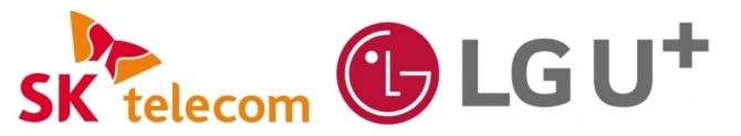 (왼쪽부터)SK텔레콤, LG유플러스 로고