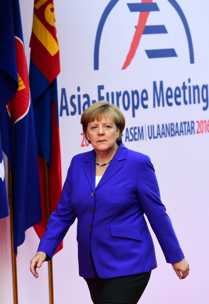 2016년 ASEM 정상회의에서의 앙겔라 메르켈 독일 총리. 사진=뉴시스
